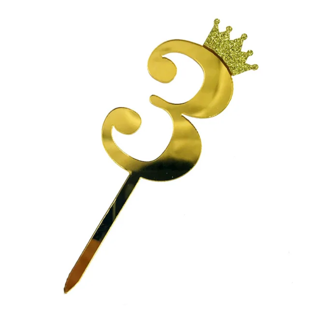 Smartbakingbd-3 Number Topper